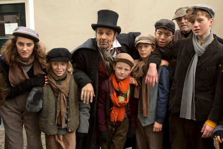 DEVENTER, NETHERLANDS, 14 DECEMBER 2019. Dickens festival in Deventer, Netherlands.のeditorial素材