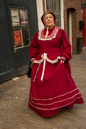 DEVENTER, NETHERLANDS, 15 DECEMBER 2019. Dickens festival in Deventer, Netherlands.のeditorial素材