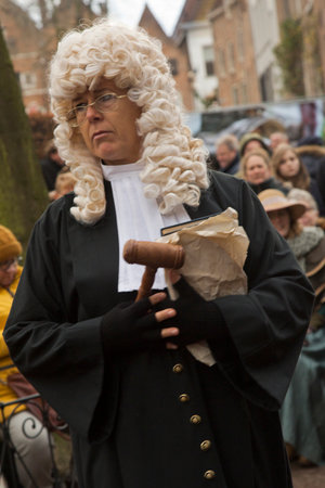 DEVENTER, NETHERLANDS, 15 DECEMBER 2019. Dickens festival in Deventer, Netherlands.のeditorial素材
