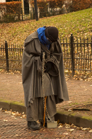 DEVENTER, NETHERLANDS, 15 DECEMBER 2019. Dickens festival in Deventer, Netherlands.のeditorial素材
