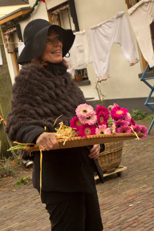 DEVENTER, NETHERLANDS, 15 DECEMBER 2019. Dickens festival in Deventer, Netherlands.のeditorial素材