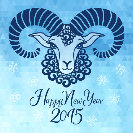 Happy New Year 2015 illustration. のイラスト素材