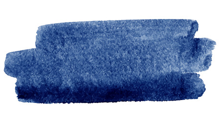 Watercolor brush stroke, Dark blueのイラスト素材