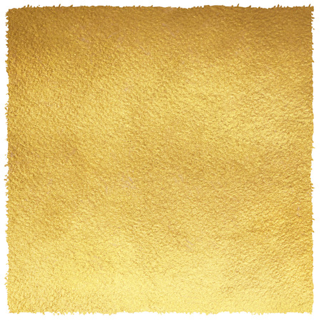 Golden square background with uneven, brush drawn edges. Gold texture. Luxurious paper template for your design.の写真素材