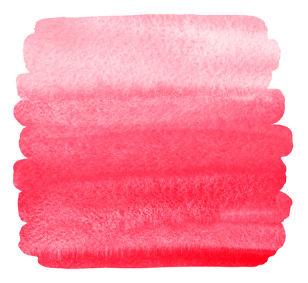 Watercolor brush drawn background with uneven edges. Brush stroke Valentines day template. Pink, rose striped watercolour gradient fill. Love, passion colors. Hand drawn texture.の写真素材