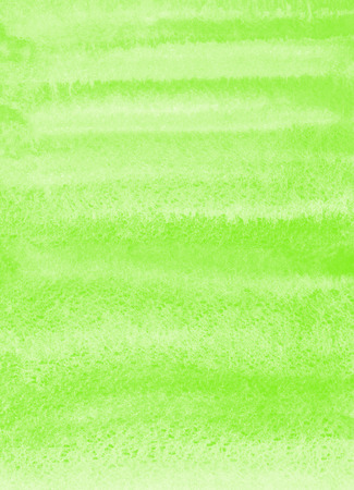 Green watercolor brush drawn background. Spring, Easter painted template for cards, banners, posters. Striped watercolour gradient fill. Hand drawn texture.の写真素材