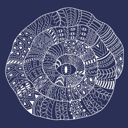 Vector illustration can be used for tattoo, graphic design, textile design, web design, print on t-shirts.のイラスト素材