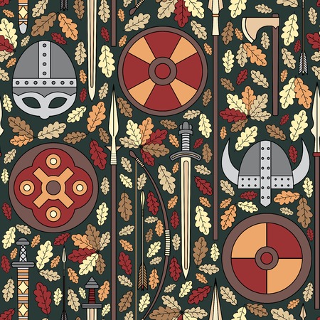 viking pattern number five can be used for graphic design, textile design or web design.のイラスト素材