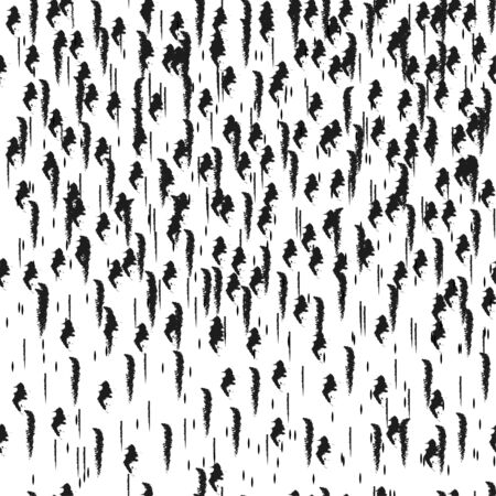 Abstract seamless pattern: isolated black lines on a white background. vector. illustrationのイラスト素材
