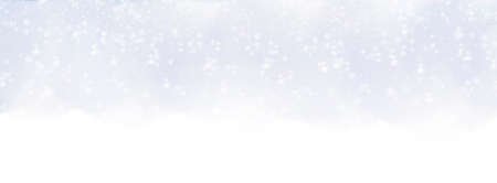 Christmas background with snow and snowflakes on a blurred natural background. Happy New Year, festive mood. Winter background. Copy space.の写真素材