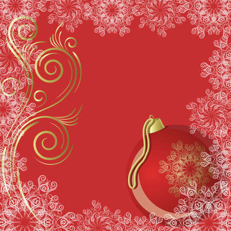 Purple background  with sphere and  snowflakeのイラスト素材