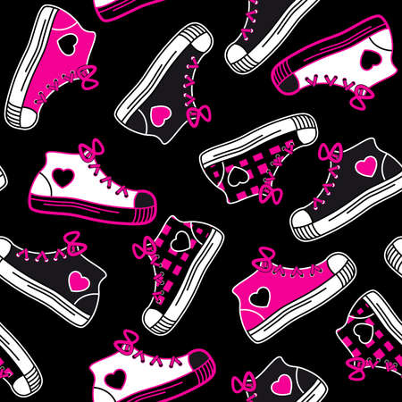 Seamless from emo symbols(can be repeated and scaled in any size)のイラスト素材