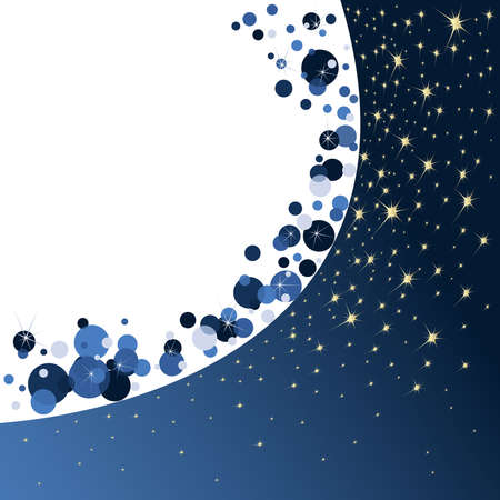 Blue shiny christmas background のイラスト素材