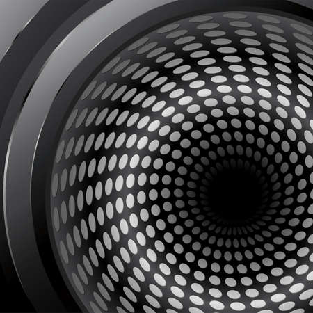 Black and white background with metal tunnel. のイラスト素材