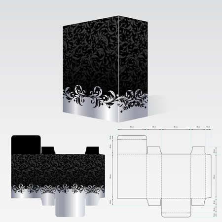 Completed packaging should be printed on paperboard or cardstock のイラスト素材