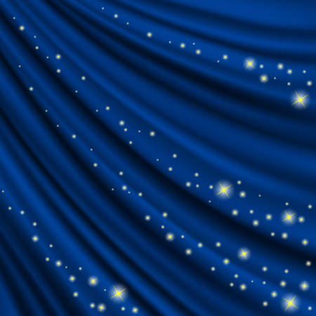 Blue carpet with guard. Clipping Mask. Mesh.This file contains transparency.のイラスト素材