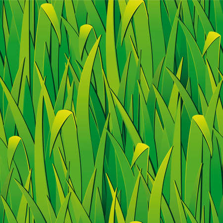 Seamless pattern from  green grass.  Clipping Mask. (can be repeated and scaled in any size)のイラスト素材