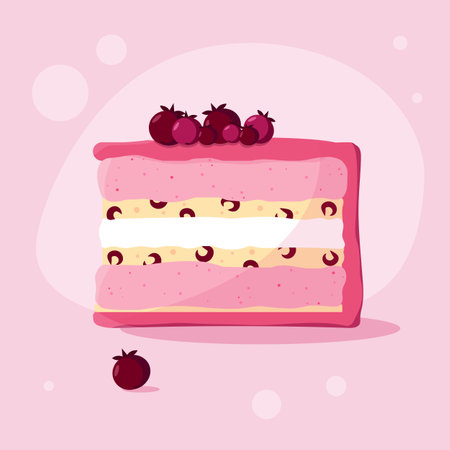 Berry cake, sweets and desserts, cafes, bakeries and restaurant menus, pink