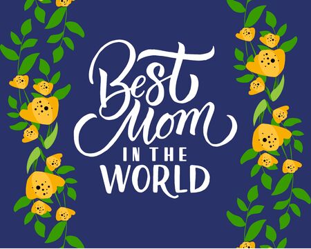 Happy Mother's Day Calligraphy Background - Vectorのイラスト素材