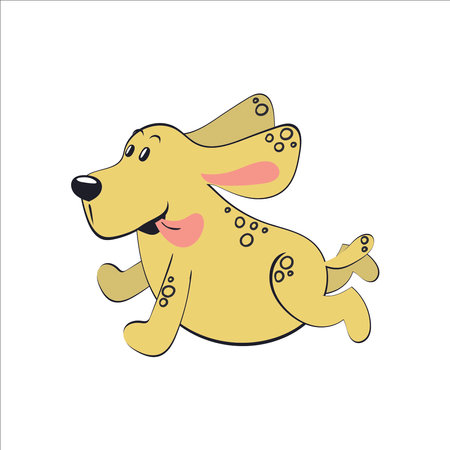 Cute dog print design. Vector illustration design for fashion fabrics, textile graphics, prints.のイラスト素材