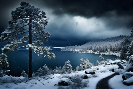 Dark moody storm clouds at nightの素材