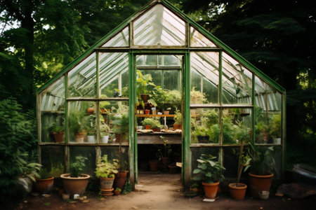 Greenhouse for growing plantsの素材