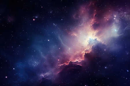 galaxy with starsの素材
