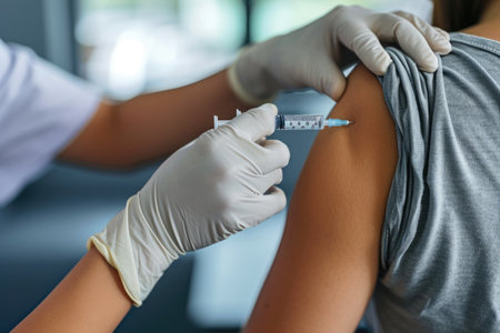 flu vaccination shotの素材