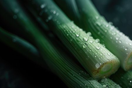 leek close up backgroundの素材