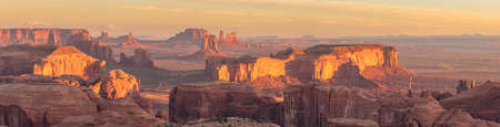 Hunts Mesa in Monument Valley, Arizonaの写真素材