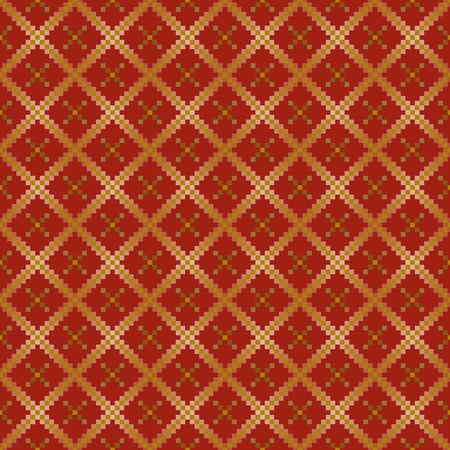 Seamless background with red stylized squaresのイラスト素材