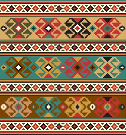 Background with ethnic motifs  Seamless pattern