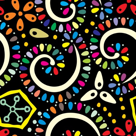 Seamless graphic colorful pattern  Vector illustration のイラスト素材