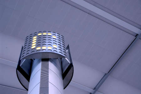 Interior of modern international airportの写真素材