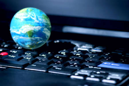 Concept of global internet connectivity or international businessの写真素材