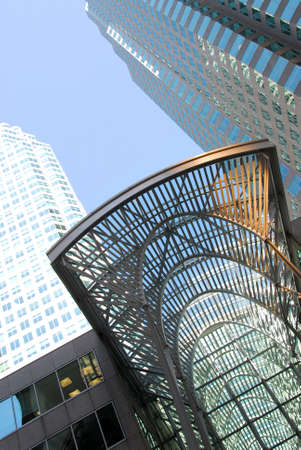 Modern architecture details  in downtown Toronto, Canadaの写真素材