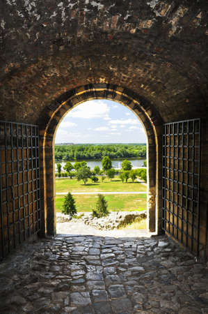 Gateway to Kalemegdan fortress in Belgrade Serbia