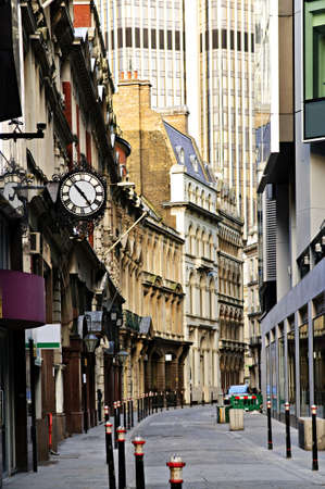 Old and new buildings in city of Londonの写真素材