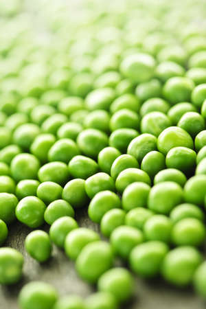 Closeup on fresh green organic green peasの写真素材