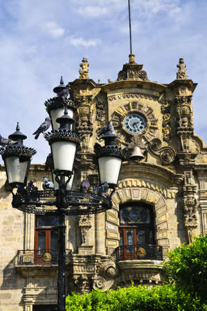 State Government Palace seen from the Zocalo in historic Guadalajara center, Jalisco, Mexicoのeditorial素材