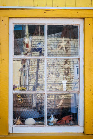 Souvenir store window in village of North Rustico, Prince Edward Island, Canada.