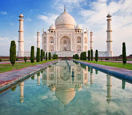 Taj Mahal in sunrise light, Agra, India Taj Mahal in sunrise light, Agra, India