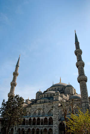 The Blue Mosque, (Turkish: Sultanahmet Camii), Istanbul, Turkey. The biggest mosque in Istanbulのeditorial素材