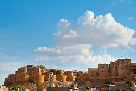 Jaisalmer Fort , the Golden City of Rajasthan, Jaisalmer, Indiaの写真素材
