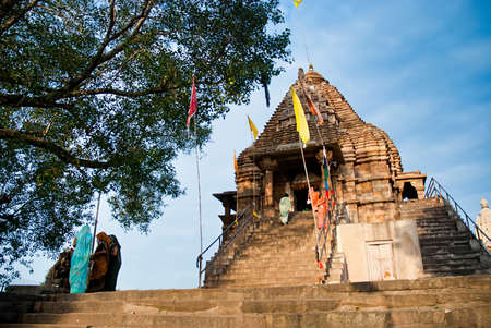 KHAJURAHO, INDIA-SEPT 29 : Religious holiday in temple of Khajuraho Sept 29, 2013 in Khajuraho,...