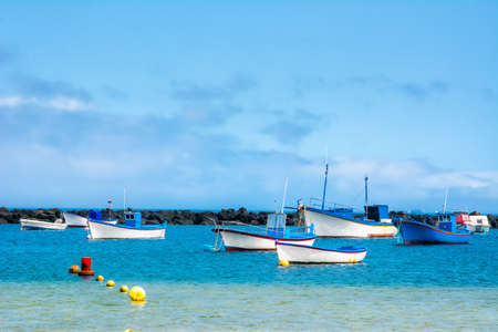 Amazing view from beach las Teresitas with yellow sand. Location: Santa Cruz de Tenerife, Tenerife, Canary Islands. Artistic picture. Beauty worldの写真素材