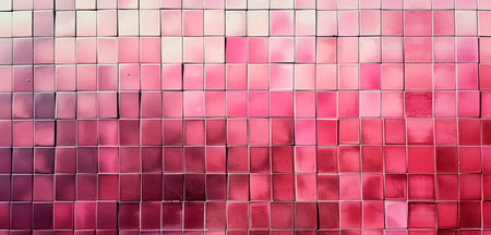 Beautiful wall of tiles in pastel colors.の素材