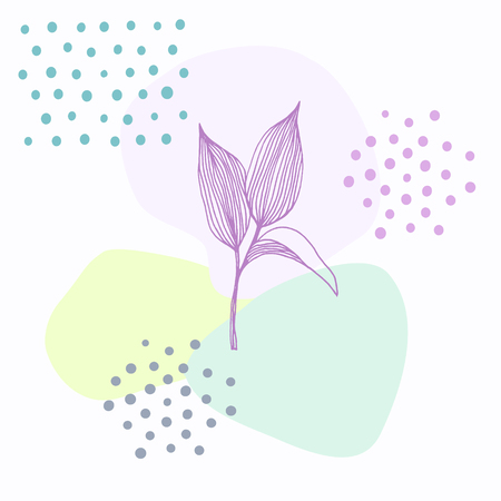 Abstract summer background with sweet pastelsのイラスト素材