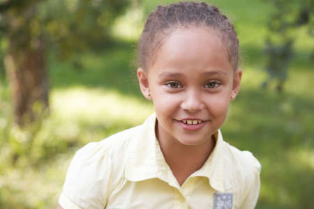 Portrait of a girl. Happy child. Smileの写真素材