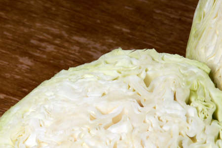 Fresh cabbage. Light green leaves.の写真素材